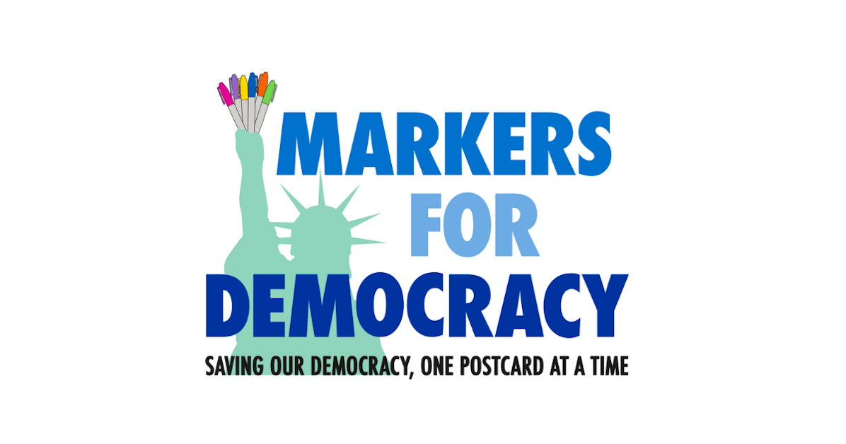 Postcards For Democracy Beginner Bootcamp · Markers For Democracy